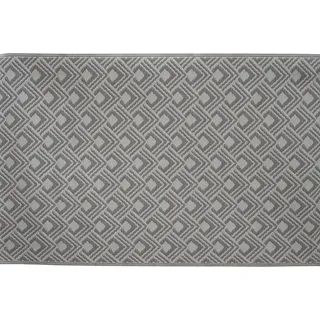 Outdoor-Teppich Polypropylen 180 x 120 cm Taupe-Beige Rautenmuster