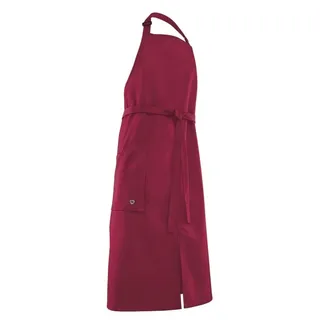 BP Gourmet 1970-400-800 Latzschürze - Lang - 100 cm breit x 100 cm lang - 65% Polyester, 35% Baumwolle - Größe: 100/100 - Farbe: pflaume