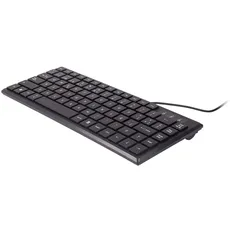 UNYKAch KB 302 Mini-Tastatur, USB, QWERTY, Schwarz – Tastaturen (Mini, USB, Membrantastatur, QWERTY, Schwarz)