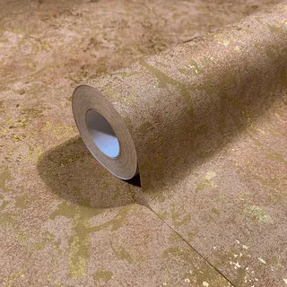 Marburg Vliestapete Betonoptik Braun Gold FSC®