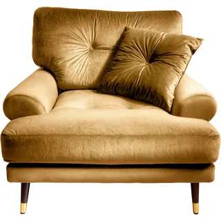 trends by hg Loungesessel TOKIO Mikrofaser 100 x 88 x 100 cm Gelb