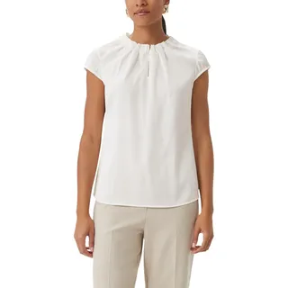 Comma Satinbluse mit Raffung