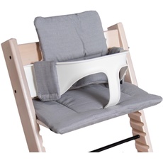 Bild von Hochstuhl Sitzkissen Set, passend für Stokke Tripp Trapp, 2-teilig, 100% Bio-Baumwolle, Design Kos