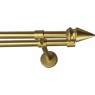 GARESA Vorhangstange SPYRNA 2-läufig Ø 16 mm 250 cm Gold