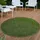 Rasenteppich Sansibar rund 20 mm Höhe realistische Optik mit Drainagefunktion für Balkon Terrasse