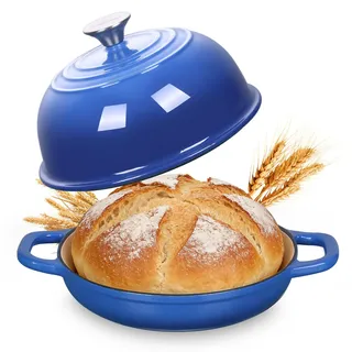 Gusseisen Topf Emaille Brot backen 4,7L Dutch Oven für Sauerteig Brot
