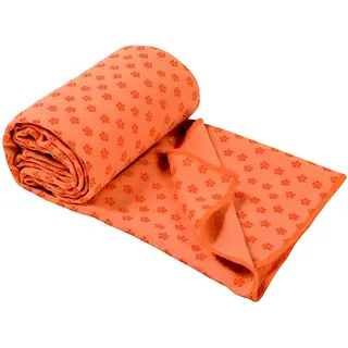 Yoga Handtuch Yogadecke, Rutschfest, Schnelltrocknend 185x62cm (Orange), XXL Decke für Sport, Strand, Picknick und Reise aus Microfaser, Tuch, Pilates, Fitness und Picknickdecke, Yogamatte, Strandtuch