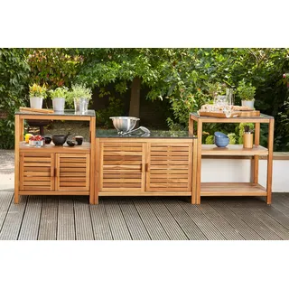 Siena Garden Outdoor-Küchenmodul »Riva« Set, 3-tlg., Akazienholz, braun