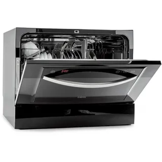 Klarstein Havasia UV 6 Luminance Tischgeschirrspüler (freistehend, 550 mm breit, Schwarz)