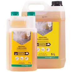 6 Stk. Innotec Industrial Floor Cleaner Kraftvoller ökologischer Bodenreiniger 1 Liter Flasche