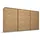 Schwebetürenschrank OTELI 368 x 214 x 68 cm Braun/Beige