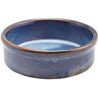 Genware Terra Porcelain Aqua Blue Tapas Dish 10cm
