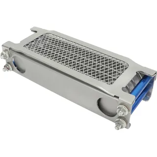 Blau 17-teiliges Motorrad-Ölkühler-Kühler-Set aus Aluminium, 4-reihiger Motorkühlsatz, Ersatz für Monkey 125 cc-140 cc