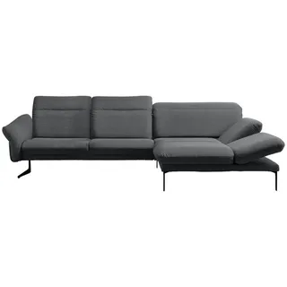 Himolla Ecksofa , Grau , Textil , Ottomane rechts, L-Form , 299x203 cm , Blauer Engel, Goldenes M, Made in Germany, Emas , Typenauswahl, Lederauswahl, Stoffauswahl, Sitzqualitäten, Hocker erhältlich, individuell planbar , Wohnzimmer, Sofas & Couches, Wohnlandschaften, Ecksofas