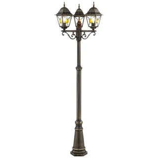 Brilliant Außenstandleuchte Glas Metall H:220cm Ø:62cm 1 Stk. gold