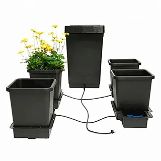 Autopot 4POT System - Schwarz - 4-stöckig - 15 Liter - Outdoor - Gemüse - Wandmontage - Minimal - Polypropylen (PP) - Vertical Indoor Vertical Vegetable Planter