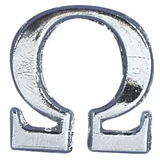 Rayher Wachsmotiv Alpha + Omega 25 mm 2 Teile silber