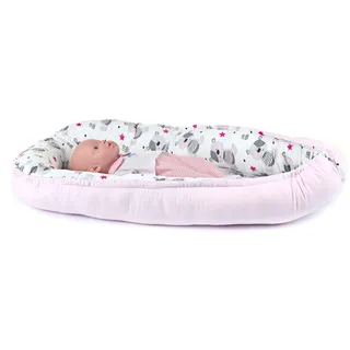Multifunktionale Kuschelnest Babynest Kokon für Babys und Säuglinge, Nestchen, Reisebett, 100% Baumwolle, antiallergisch