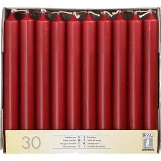 Papstar Tafelkerzen 30 St. Ø 2,1 cm bordeaux