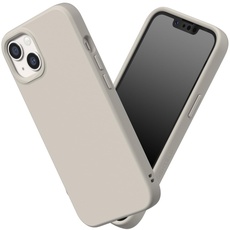 RhinoShield Case kompatibel mit [iPhone 13 Mini] | SolidSuit - Stoßdämpfende & schlanke Schutzhülle mit Premium Finish - 3.5 Meter Fallschutz - Sandbeige