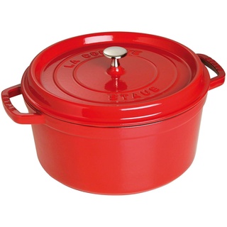 Staub Cocotte 28 cm rund kirschrot