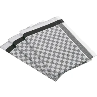 Geschirrtuch ROSS "Exclusiv", schwarz, B:50cm L:70cm, 50% Baumwolle, 50% Leinen, Geschirrtücher, Geschirrtuch, Karofond, 50x70 cm
