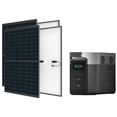 Ecoflow Delta Max 2000 Kraftwerk mit starrem Solarpanel, 2 x 400 W