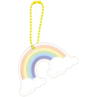 Moses Glimmis Regenbogen | Beidseitig reflektierender Sicherheitsanhänger, bunt