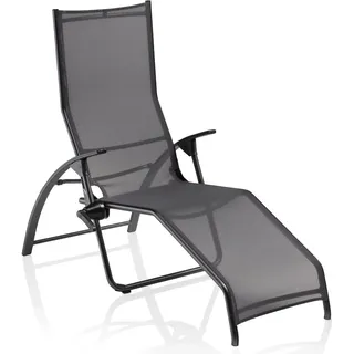 2er Set Kettler Tampa Bäderliege Aluminium/Outdoorgewebe - Schwarz