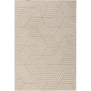 benuta Nest Flachgewebeteppich Elena Cream/Beige 120x170 cm , Creme , Textil , Rechteckig , 120x170 cm , Oeko-Tex® Standard 100 , wasserabweisend , Teppiche und Böden, Teppiche, Flachwebteppiche