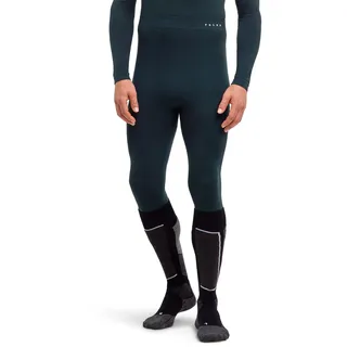 FALKE Herren Baselayer-Hose Wool-Tech Protective 3/4 M Ti Wolle Funktionsmaterial schnelltrocknend 1 Stück, Grün Holly 7385, M
