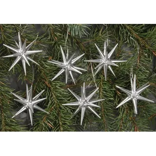 ALBIN PREIßLER Albin Preissler Christbaumschmuck »aus Holz, Handwerkskunst aus dem Erzgebirge« Weihnachtsdeko, silberfarben