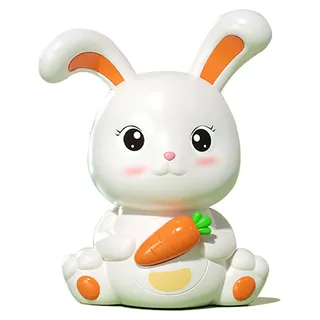 Sparschwein aus Kunststoff, niedliche Kaninchenform, Sturzprävention, großes Fassungsvermögen, Hasen-Spardose für Kinder, Geschenk