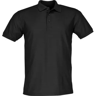 65/35 POLO | Pflegeleichtes Poloshirt aus 65% Polyester (recycelt) & 35% Baumwolle – Klassische Dreiknopfleiste – Waschbar bis 60 °C - Schwarz