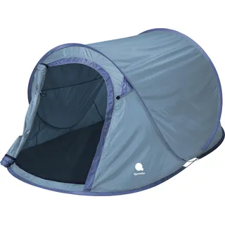 3.00 Wurfzelt für 2 Personen - 220 x 120 x 95 cm - POP UP TENT - Farbe: blau - Blau