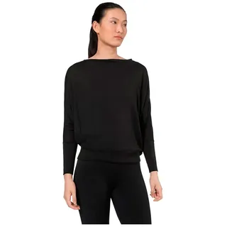 super.natural Kula Langarm-t-shirt - Jet Black - M