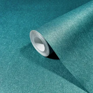 Marburg Vliestapete Uni Metalloptik Modern 10,05 m x 0,7 m Blau