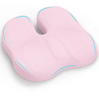 Retazly Orthopädisches Sitzkissen, Steissbeinkissen Entlastung, Ergonomisches Sitzkissens Bürostuhl, Komfortabel Sitzkissen Stuhl, Stress Abbauen Stuhlkissen Sitzpolster für Büro Auto (Rosa)
