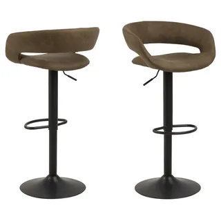 Actona »Grace« Barhocker Stahl/Stoff