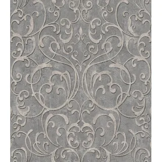 Rasch Textil Rasch Vliestapete »Tapetenwechsel II« Barock mit Barock-Optik, grau