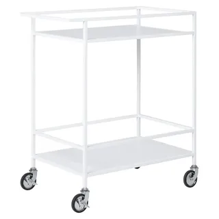Carrello Bar Vita 2 Ripiani Bianchi mit Telaio Weiß — 68×40×79 cm