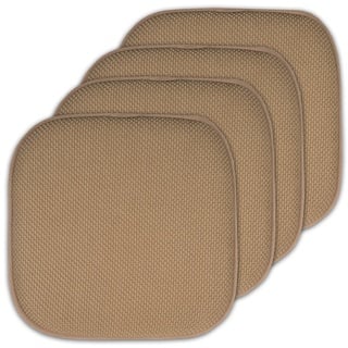 Sweet Home Collection CPMF-4PK-TAUPE Sitzkissen mit Wabenstruktur, 40,6 x 40,6 cm, 4 Stück