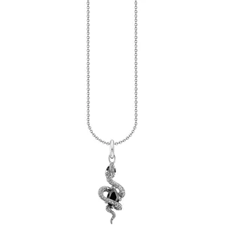 Thomas Sabo Kette mit Anhänger Tempting Romance Silber Schwarz