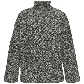 Buffalo Stehkragenpullover Damen schwarz-weiß Gr.32/34