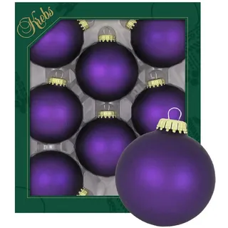 Krebs Glas Lauscha Weihnachtsbaumkugel CBK70273, (8 Stück