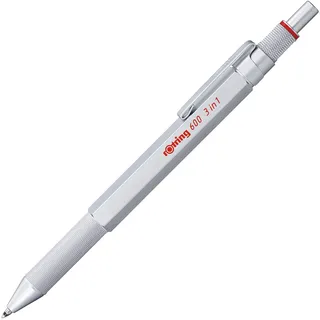 Rotring 3-in-1-Schreibgerät Kugelschreiber/Druckbleistift Silber