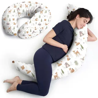Niimo® XXL Schwangerschaftskissen & Stillkissen – 2-in-1 Seitenschläferkissen