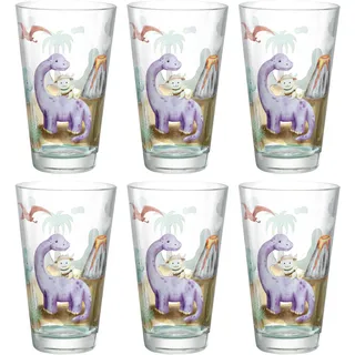 LEONARDO Gläser-Set »Dino BAMBINI AVVENTURA« 300 ml, 6-teilig, bunt