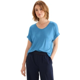 Street One Damen A319574 T-Shirt, Splash Blue, 44