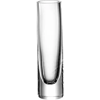 LEONARDO Novara Deko-Vase in modernem Design, schmale, zylinderförmige Glasvase für einzelne Blumen als Solifleurvase, Höhe: 16,4 cm, Durchmesser 4,5 cm, 120 ml, 018624
